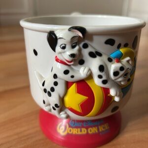 Walt Disney World on Ice 101 Dalmatians Souvenir Cup Vintage Late 90s